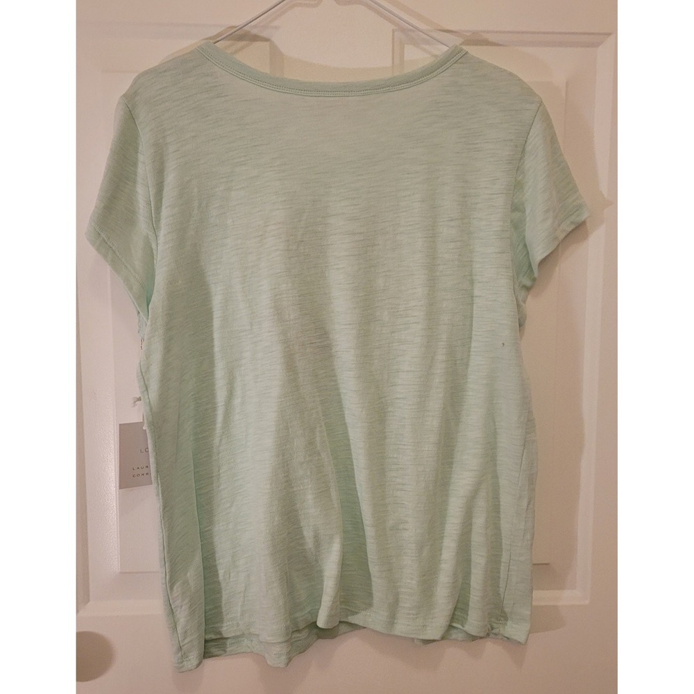 NWT LC Lauren Conrad Oahu Sunrise Graphic Tee Shirt Women's Sz Large Mint Green - Picture 3 of 8